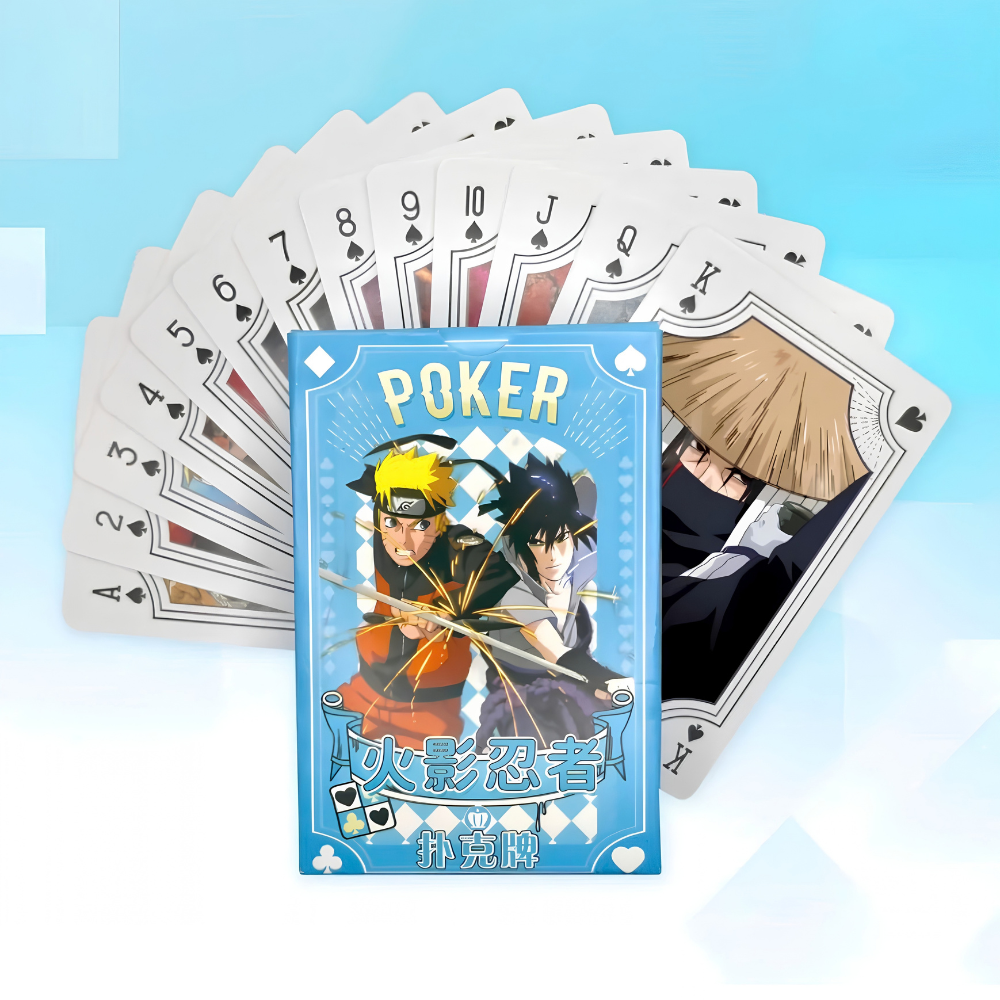 Anime Poker Cards | Naruto | One Piece | Demon Slayer | Jujutsu Kaisen