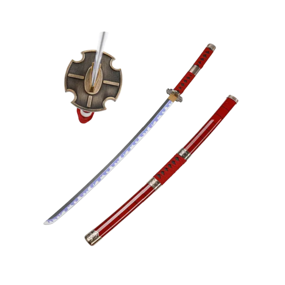 Metal Katana | Demon Slayer | Zoro Sandai Kitetsu Sword | Free stand