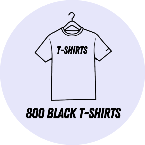 800 Black Tshirt
